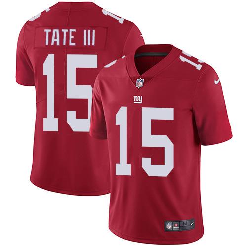 Nike New York Giants #15 Golden Tate Red Alternate Men's Stitched NFL Vapor Untouchable Limited Jersey Men's