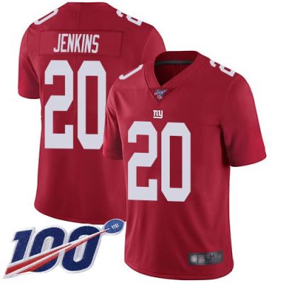Nike New York Giants #20 Janoris Jenkins Red Alternate Men's Stitched NFL 100th Season Vapor Limited Jersey Men's
