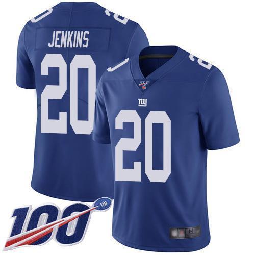 Nike New York Giants #20 Janoris Jenkins Royal Blue Team Color Men's Stitched NFL 100th Season Vapor Limited Jersey Men's