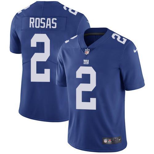 Nike New York Giants #2 Aldrick Rosas Royal Blue Team Color Men's Stitched NFL Vapor Untouchable Limited Jersey Men's