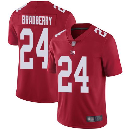 Nike New York Giants #24 James Bradberry Red Men's Stitched NFL Limited Inverted Legend Jersey Men's