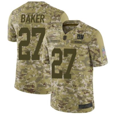 Nike New York Giants #27 Deandre Baker Camo Men's Stitched NFL Limited 2018 Salute To Service Jersey Men's
