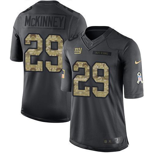 Nike New York Giants #29 Xavier McKinney Black Men's Stitched NFL Limited 2016 Salute to Service Jersey Men's