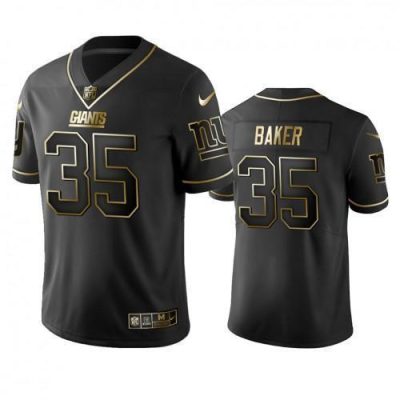 Nike New York Giants #35 Deandre Baker Black Golden Limited Edition Stitched NFL Jersey Men's