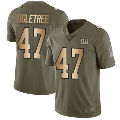 Nike New York Giants #47 Alec Ogletree Olive/Gold Men's Stitched NFL Limited 2017 Salute To Service Jersey Men's