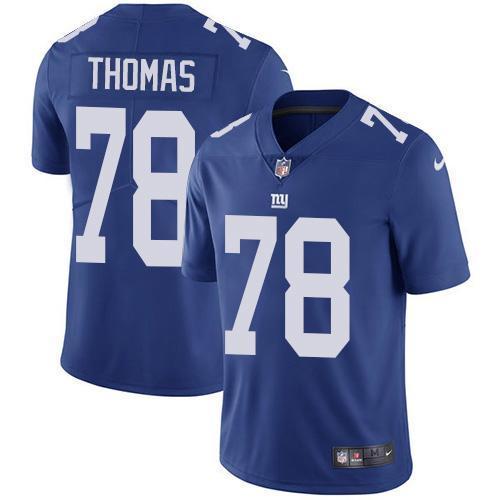 Nike New York Giants #78 Andrew Thomas Royal Blue Team Color Men's Stitched NFL Vapor Untouchable Limited Jersey Men's