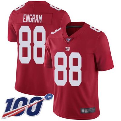 Nike New York Giants #88 Evan Engram Red Alternate Men's Stitched NFL 100th Season Vapor Limited Jersey Men's