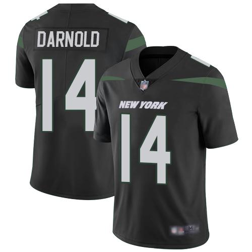 Nike New York Jets #14 Sam Darnold Black Alternate Stitched NFL Vapor Untouchable Limited Jersey