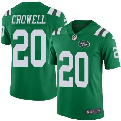 Nike New York Jets #20 Isaiah Crowell Green Stitched NFL Elite Rush Jersey