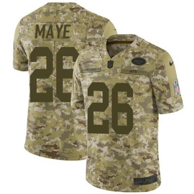 Nike New York Jets #26 Marcus Maye Camo Stitched NFL Limited 2018 Salute To Service Jersey