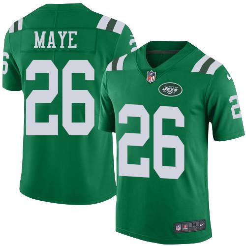 Nike New York Jets #26 Marcus Maye Green Stitched NFL Limited Rush Jersey