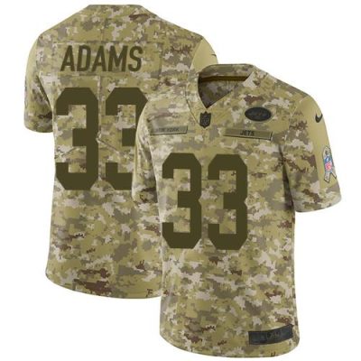 Nike New York Jets #33 Jamal Adams Camo Stitched NFL Limited 2018 Salute To Service Jersey