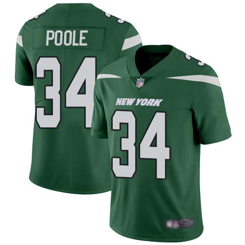 Nike New York Jets #34 Brian Poole Green Team Color Stitched NFL Vapor Untouchable Limited Jersey
