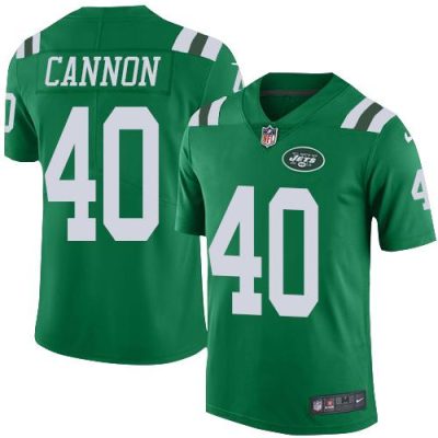Nike New York Jets #40 Trenton Cannon Green Stitched NFL Limited Rush Jersey