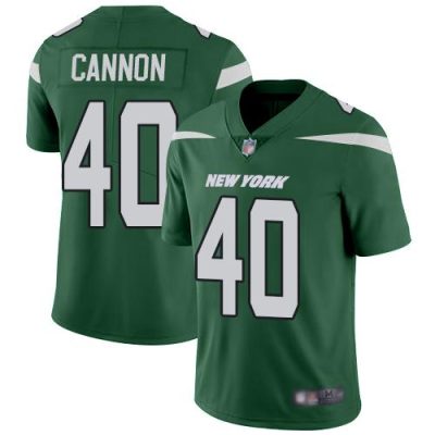 Nike New York Jets #40 Trenton Cannon Green Team Color Stitched NFL Vapor Untouchable Limited Jersey