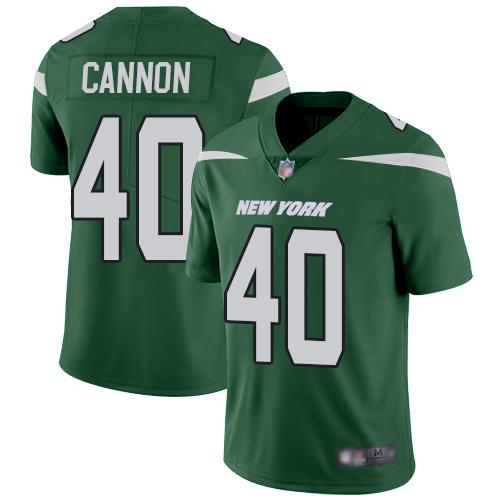 Nike New York Jets #40 Trenton Cannon Green Team Color Stitched NFL Vapor Untouchable Limited Jersey