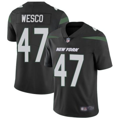 Nike New York Jets #47 Trevon Wesco Black Alternate Stitched NFL Vapor Untouchable Limited Jersey