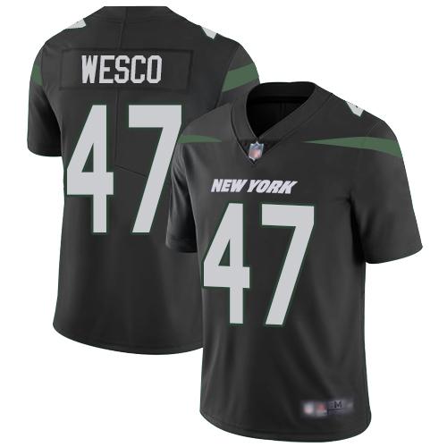 Nike New York Jets #47 Trevon Wesco Black Alternate Stitched NFL Vapor Untouchable Limited Jersey