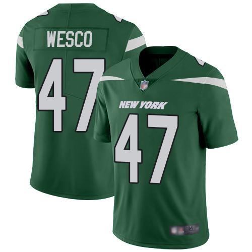Nike New York Jets #47 Trevon Wesco Green Team Color Stitched NFL Vapor Untouchable Limited Jersey