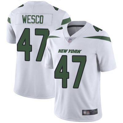 Nike New York Jets #47 Trevon Wesco White Stitched NFL Vapor Untouchable Limited Jersey