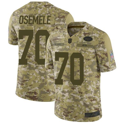 Nike New York Jets #70 Kelechi Osemele Camo Stitched NFL Limited 2018 Salute To Service Jersey