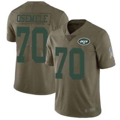 Nike New York Jets #70 Kelechi Osemele Olive Stitched NFL Limited 2017 Salute to Service Jersey