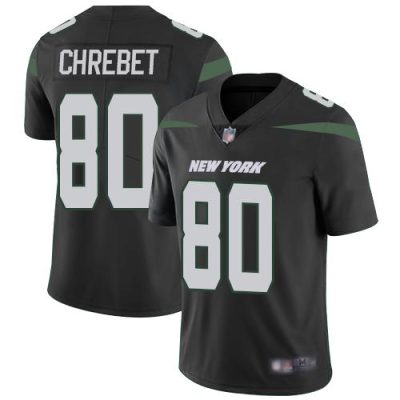 Nike New York Jets #80 Wayne Chrebet Black Alternate Stitched NFL Vapor Untouchable Limited Jersey