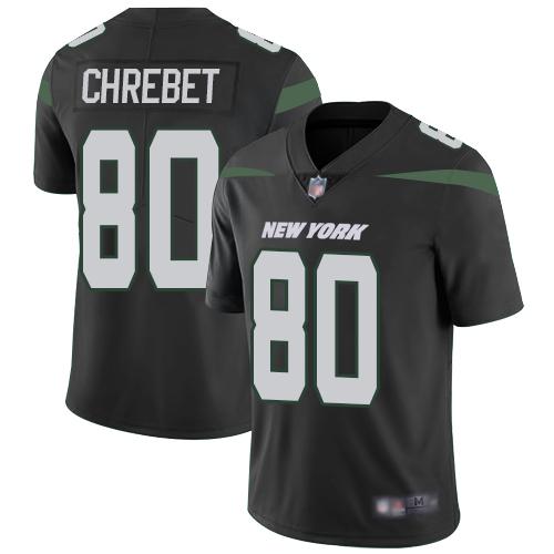 Nike New York Jets #80 Wayne Chrebet Black Alternate Stitched NFL Vapor Untouchable Limited Jersey