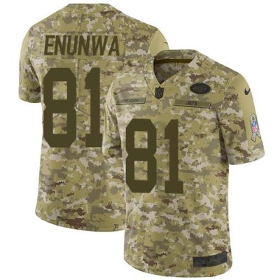 Nike New York Jets #81 Quincy Enunwa Camo Stitched NFL Limited 2018 Salute To Service Jersey