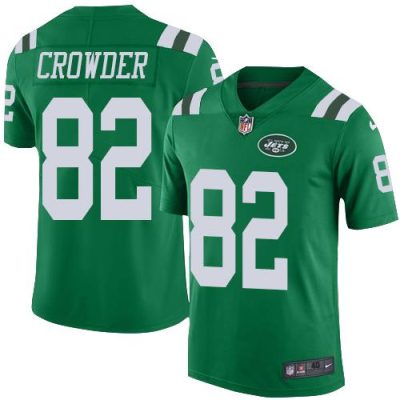 Nike New York Jets #82 Jamison Crowder Green Stitched NFL Elite Rush Jersey