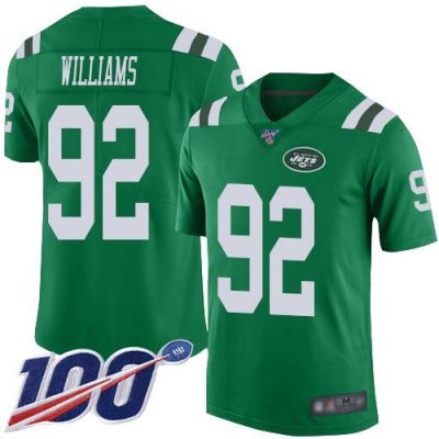 Nike New York Jets #92 Leonard Williams Green Stitched NFL Limited Rush 100th Season Jersey