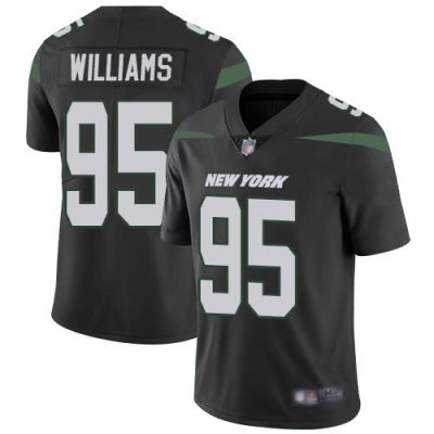 Nike New York Jets #95 Quinnen Williams Black Alternate Stitched NFL Vapor Untouchable Limited Jersey