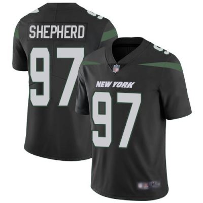 Nike New York Jets #97 Nathan Shepherd Black Alternate Stitched NFL Vapor Untouchable Limited Jersey