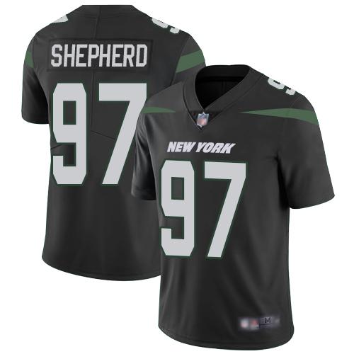 Nike New York Jets #97 Nathan Shepherd Black Alternate Stitched NFL Vapor Untouchable Limited Jersey