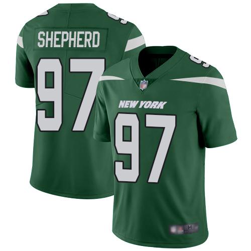 Nike New York Jets #97 Nathan Shepherd Green Team Color Stitched NFL Vapor Untouchable Limited Jersey