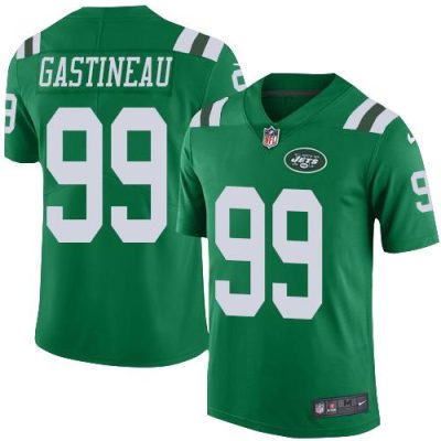 Nike New York Jets #99 Mark Gastineau Green Stitched NFL Limited Rush Jersey