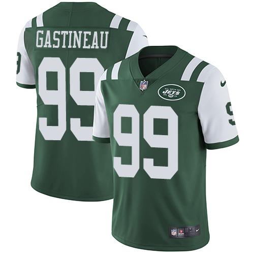 Nike New York Jets #99 Mark Gastineau Green Team Color Stitched NFL Vapor Untouchable Limited Jersey