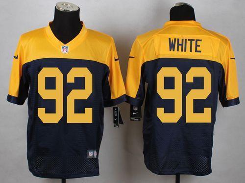 Nike Packers #92 Reggie White Navy Blue Alternate Stitched New Elite Jersey