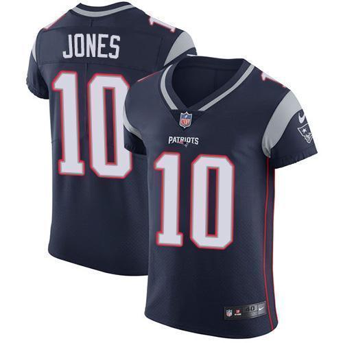 Nike Patriots #10 Mac Jones Navy Blue Team Color Stitched NFL Vapor Untouchable Elite Jersey