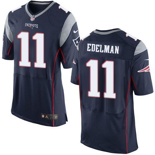 Nike Patriots #11 Julian Edelman Navy Blue Team Color Stitched NFL New Elite Jersey