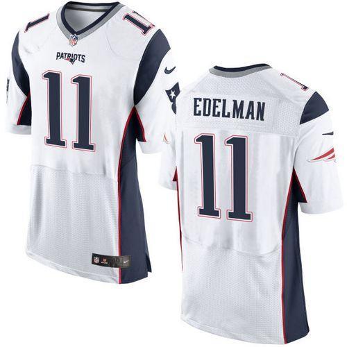 Nike Patriots #11 Julian Edelman White Stitched NFL New Elite Jersey
