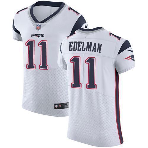Nike Patriots #11 Julian Edelman White Stitched NFL Vapor Untouchable Elite Jersey