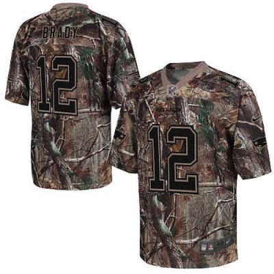 Nike Patriots #12 Tom Brady Camo Stitched NFL Realtree Elite Jersey