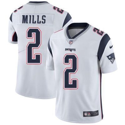Nike Patriots #2 Jalen Mills White Stitched NFL Vapor Untouchable Limited Jersey