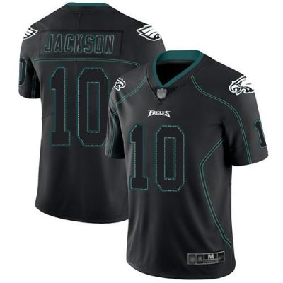 Nike Philadelphia Eagles #10 DeSean Jackson Lights Out Black Stitched NFL Limited Rush Jersey