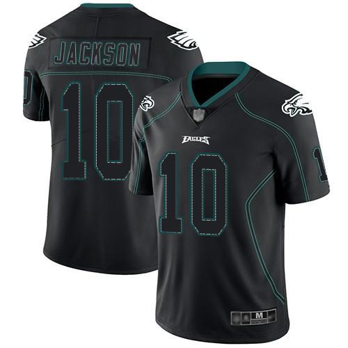 Nike Philadelphia Eagles #10 DeSean Jackson Lights Out Black Stitched NFL Limited Rush Jersey