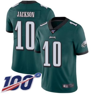 Nike Philadelphia Eagles #10 DeSean Jackson Midnight Green Team Color Stitched NFL 100th Season Vapor Limited Jersey