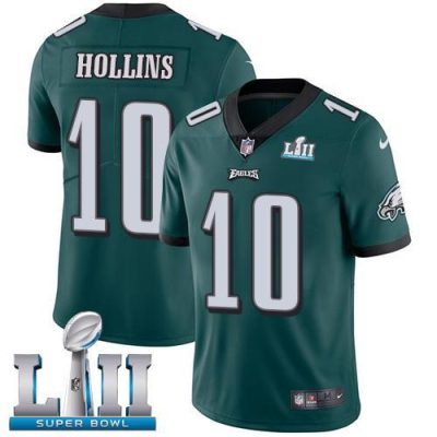 Nike Philadelphia Eagles #10 Mack Hollins Midnight Green Team Color Super Bowl LII Stitched NFL Vapor Untouchable Limited Jersey