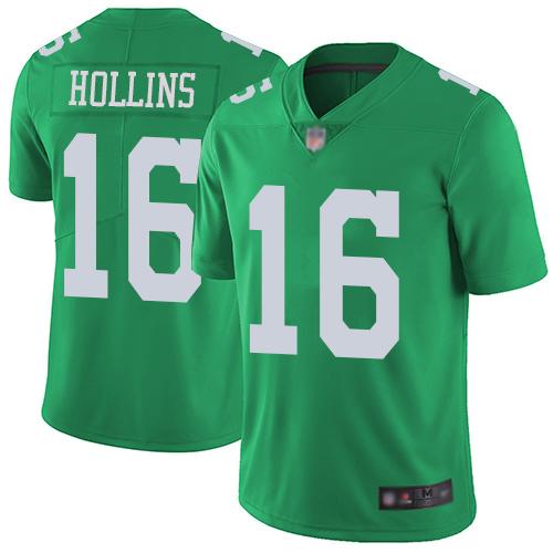 Nike Philadelphia Eagles #16 Mack Hollins Green Stitched NFL Limited Rush Jersey