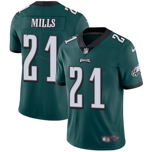 Nike Philadelphia Eagles #21 Jalen Mills Green Team Color Stitched NFL Vapor Untouchable Limited Jersey